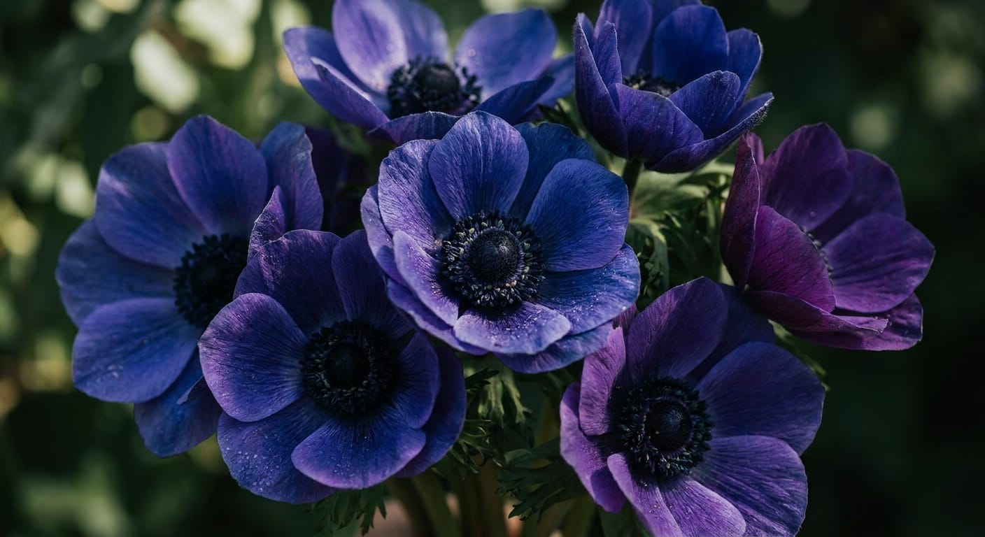 Deep bronze and gold chrysanthemums, dramatic side lighting, rich autumn colors, cozy and warm atmosphere, high contrast